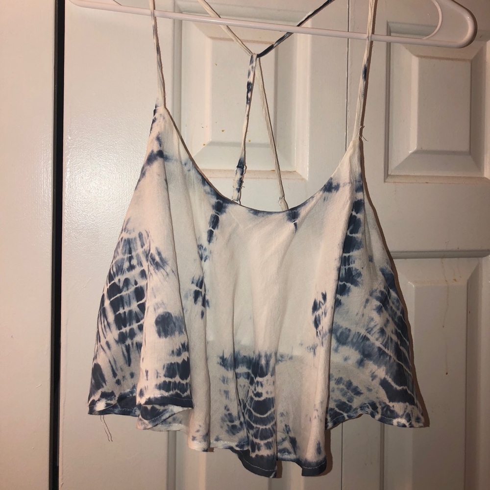 American Eagle tie dye crop tank top